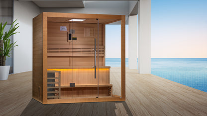Golden Designs "Forssa Edition" 3 Person Indoor Traditional Sauna  (GDI-7203-01)