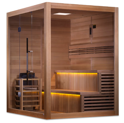Golden Designs "Kuusamo Edition" 6 Person Indoor Traditional Sauna (GDI-7206-01)