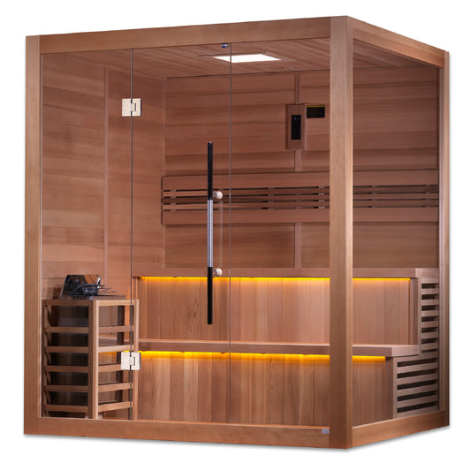 Golden Designs "Kuusamo Edition" 6 Person Indoor Traditional Sauna (GDI-7206-01)