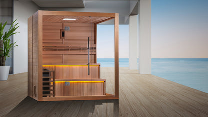 Golden Designs "Kuusamo Edition" 6 Person Indoor Traditional Sauna (GDI-7206-01)
