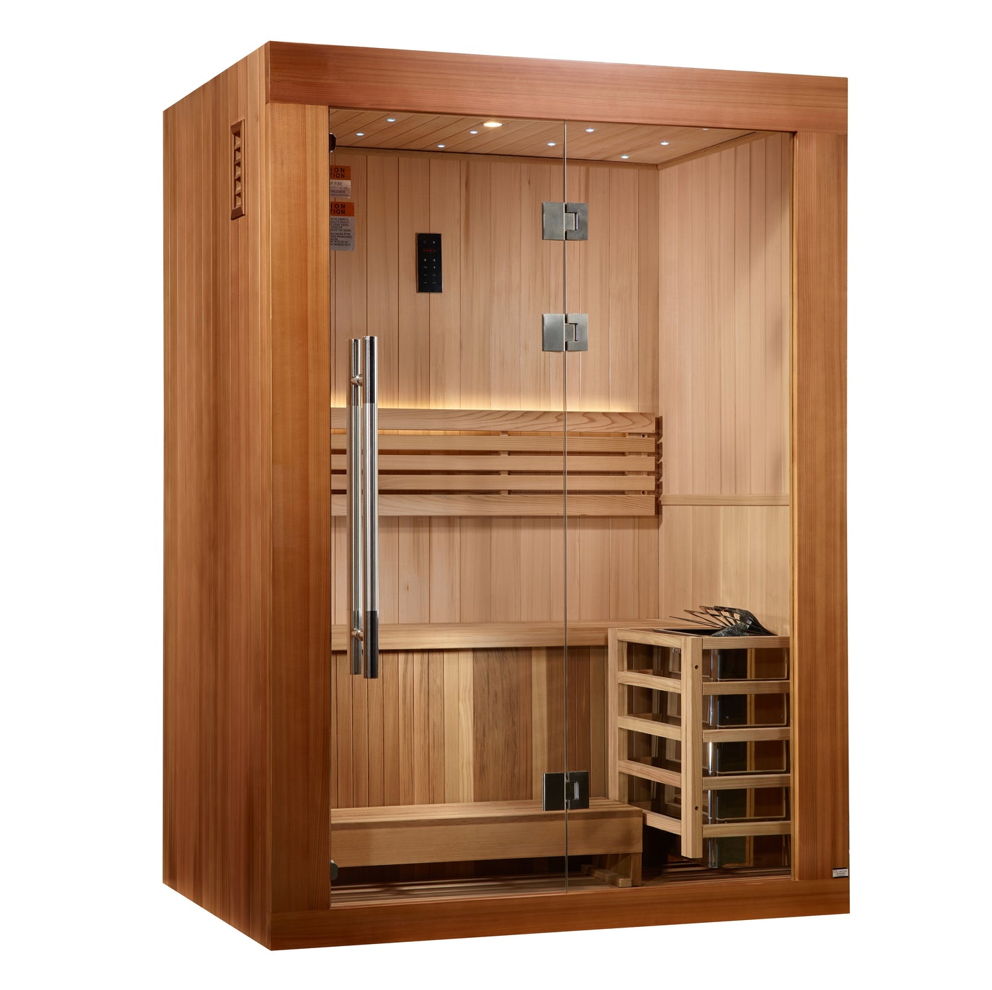 Golden Designs 2025 Updated "Sundsvall Edition" 2 Person Traditional Sauna (GDI-7289-02)