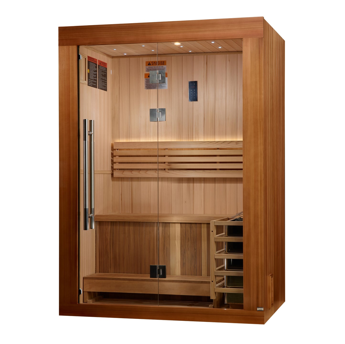 Golden Designs 2025 Updated "Sundsvall Edition" 2 Person Traditional Sauna (GDI-7289-02)
