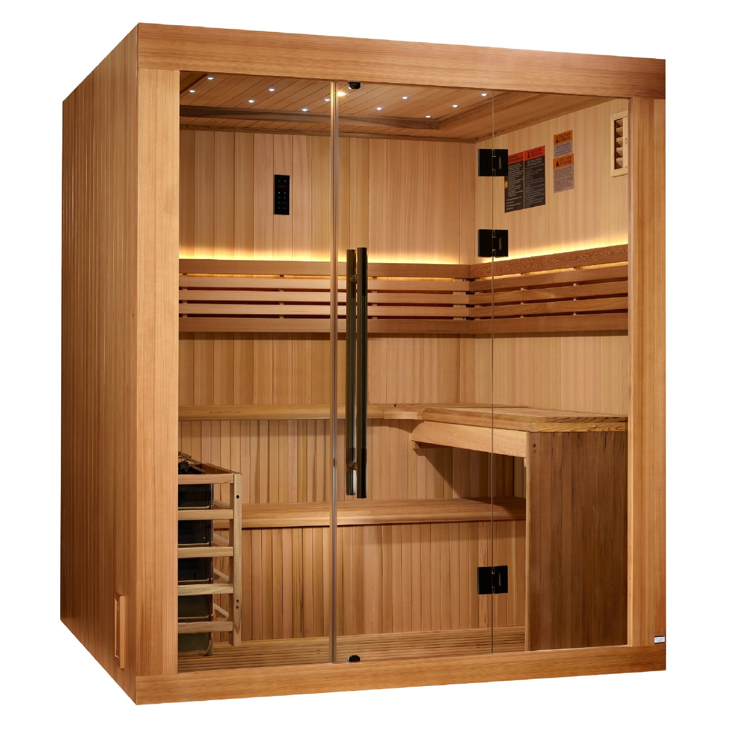 Golden Designs 2025 Updated "Osla Edition" 6 Person Traditional Sauna (GDI-7689-02)
