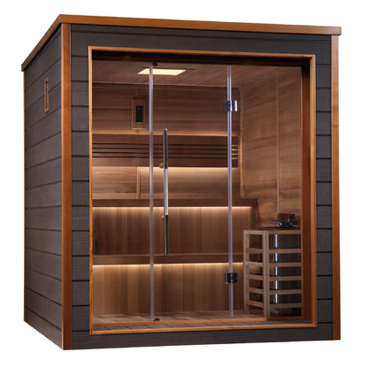 Golden Designs "Bergen" 6 Person Outdoor Traditional Sauna (GDI-8206-01)