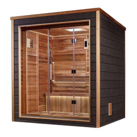 Golden Designs "Drammen" 3 Person Outdoor Traditional Sauna (GDI-8203-01)