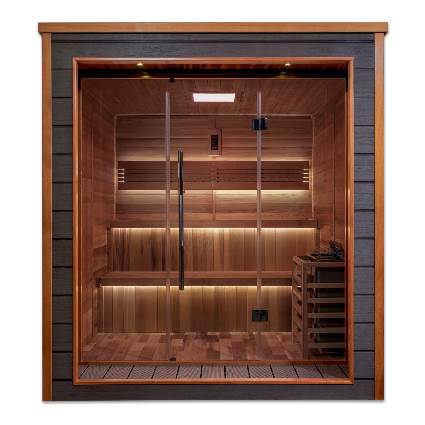 Golden Designs "Bergen" 6 Person Outdoor Traditional Sauna (GDI-8206-01)