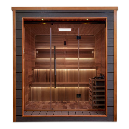 Golden Designs "Bergen" 6 Person Outdoor Traditional Sauna (GDI-8206-01)