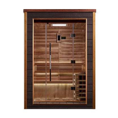 Golden Designs "Narvik" 2 Person Outdoor Traditional Sauna (GDI-8202-01)