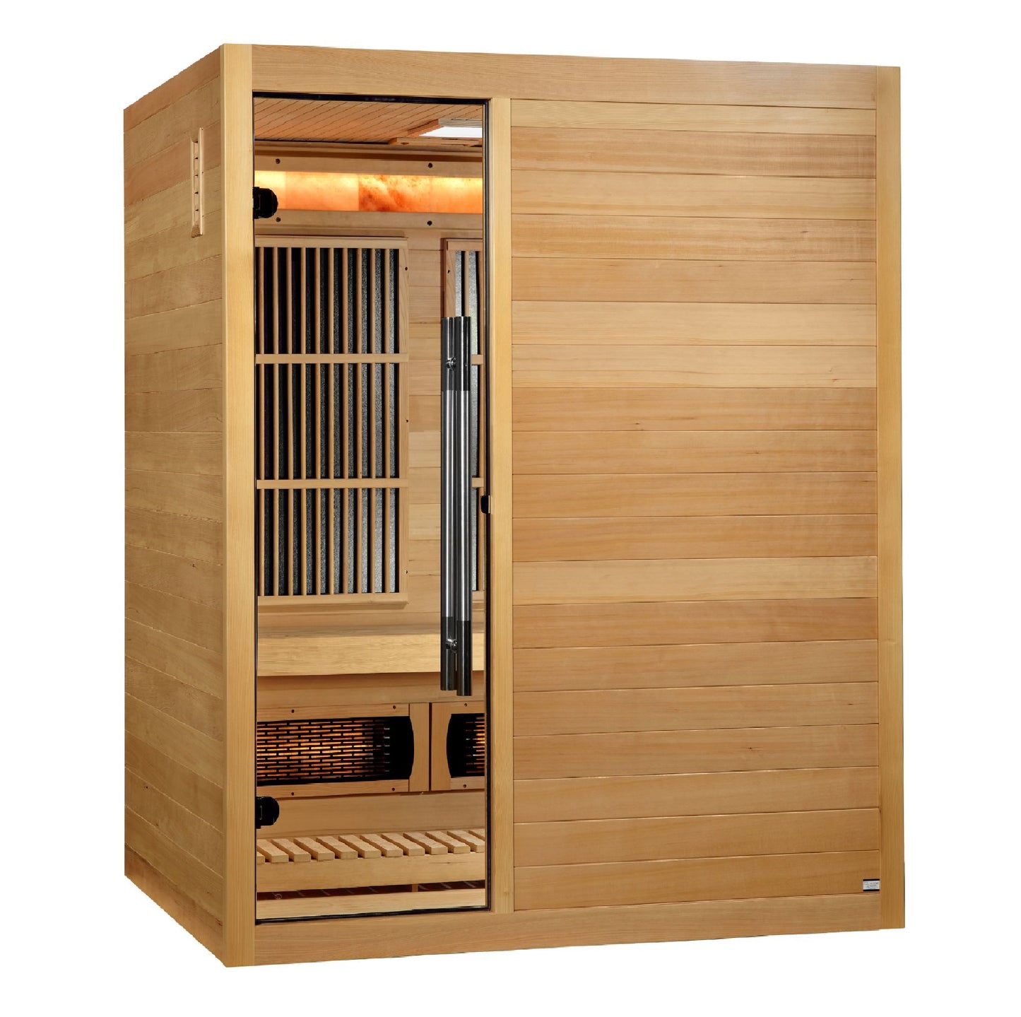 Golden Designs "Soria" 3 Per Hybrid Sauna (Indoor) Full Spectrum and Harvia Traditional Stove (GDI 8330-01)