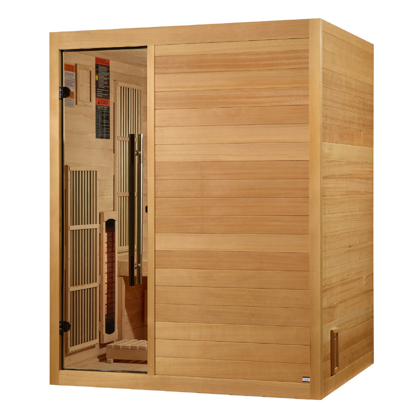 Golden Designs "Soria" 3 Per Hybrid Sauna (Indoor) Full Spectrum and Harvia Traditional Stove (GDI 8330-01)