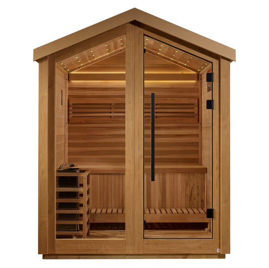 Golden Designs "Savonlinna" 3 Person Outdoor Traditional Sauna (GDI-8503-01)