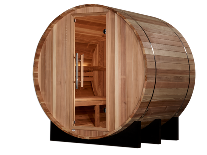 Golden Designs "St. Moritz" 2 Person Barrel Traditional Sauna (GDI-B002-01)