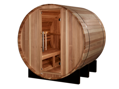 Golden Designs "St. Moritz" 2 Person Barrel Traditional Sauna (GDI-B002-01)