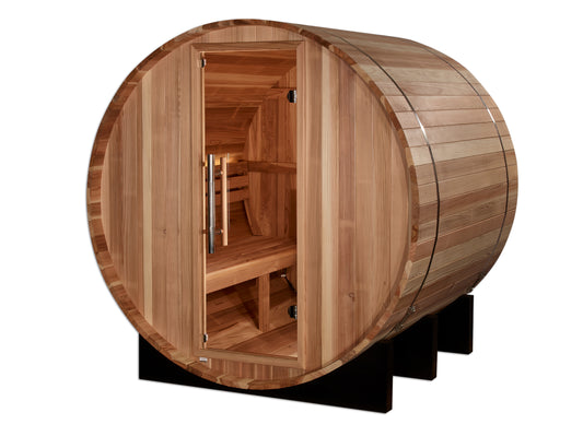 Golden Designs "St. Moritz" 2 Person Barrel Traditional Sauna (GDI-B002-01)