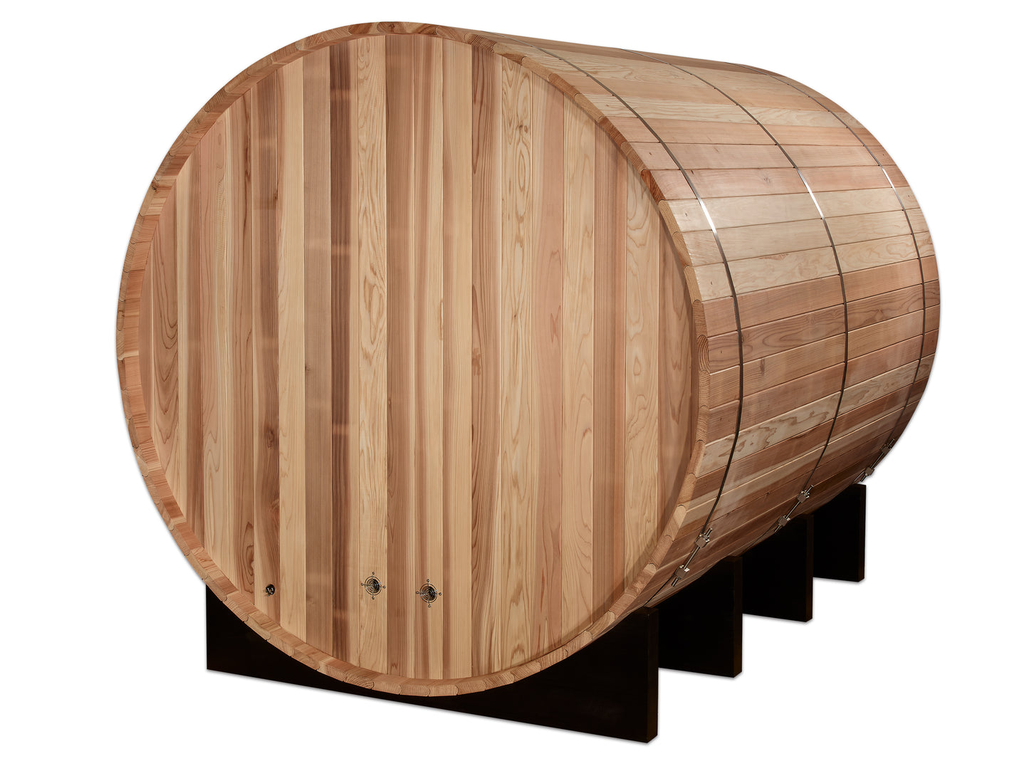 Golden Designs "Klosters" 6 Person Barrel Traditional Sauna - Pacific Cedar (GDI-B006-01)