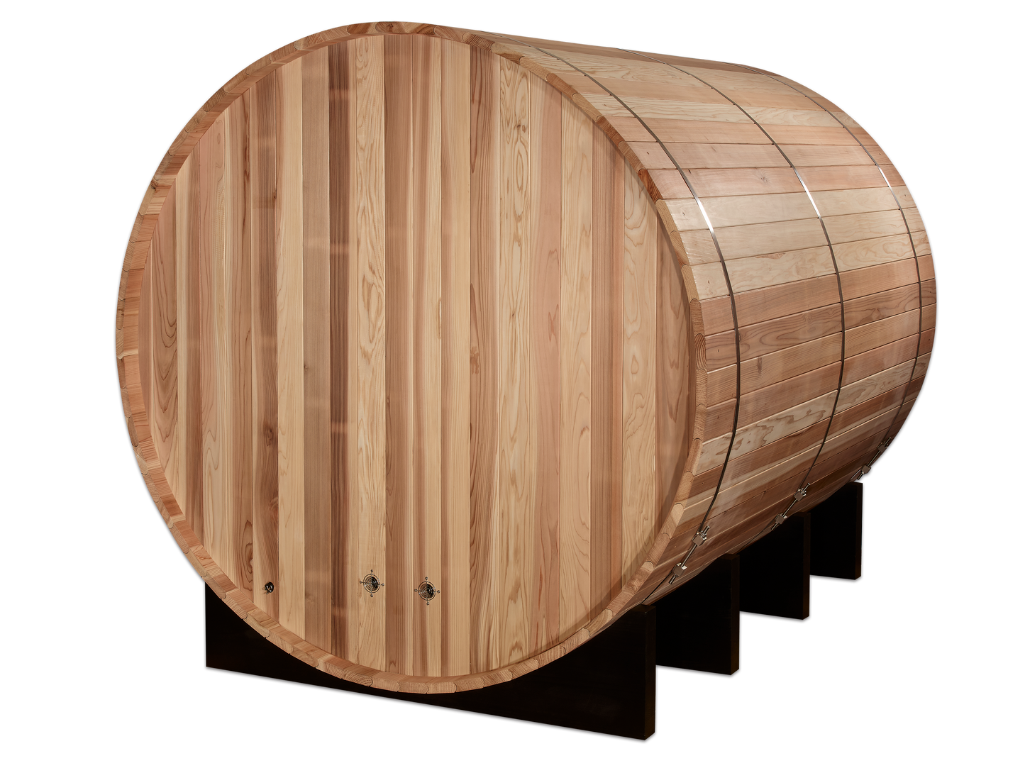 Golden Designs "Klosters" 6 Person Barrel Traditional Sauna - Pacific Cedar (GDI-B006-01)