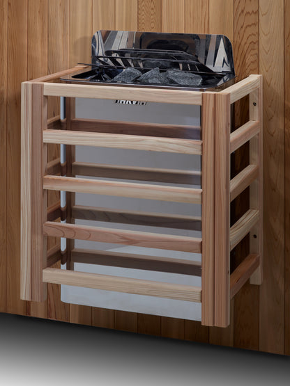 Golden Designs Visby 3 Person Hybrid (PureTech™ Full Spectrum IR or Traditional Stove) Outdoor Sauna (GDI-8223-01)