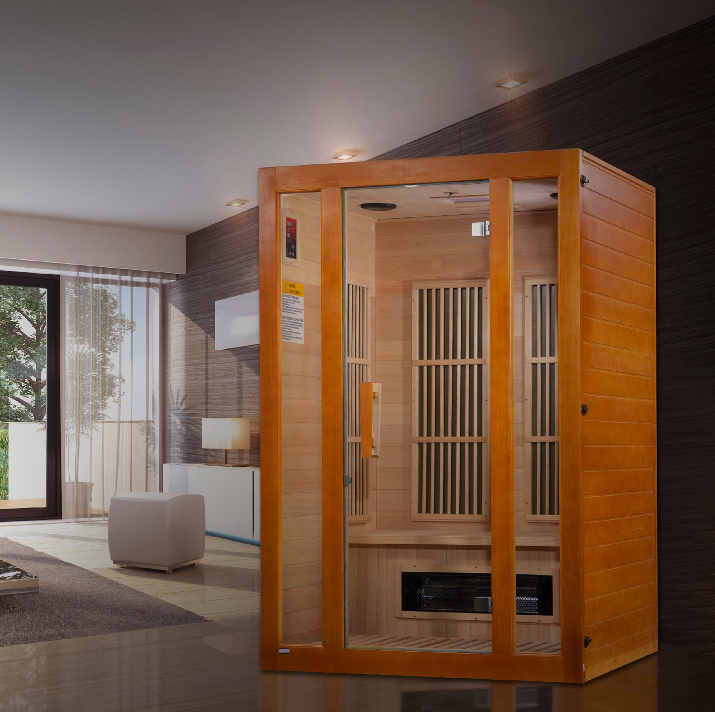 Maxxus 2-Person Low EMF FAR Infrared Sauna (MX-J206-02S)