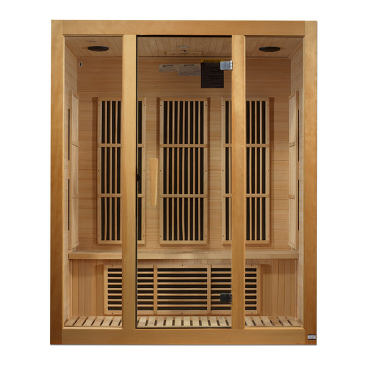 Maxxus "Bellevue" 3-Person Low EMF FAR Infrared Sauna (MX-J306-01 Bellevue)