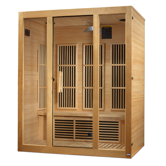 Maxxus "Bellevue" 3-Person Near Zero EMF FAR Infrared Sauna (MX-J306-01-ZF)