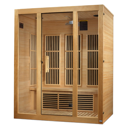 Maxxus "Bellevue" 3-Person Low EMF FAR Infrared Sauna (MX-J306-01 Bellevue)