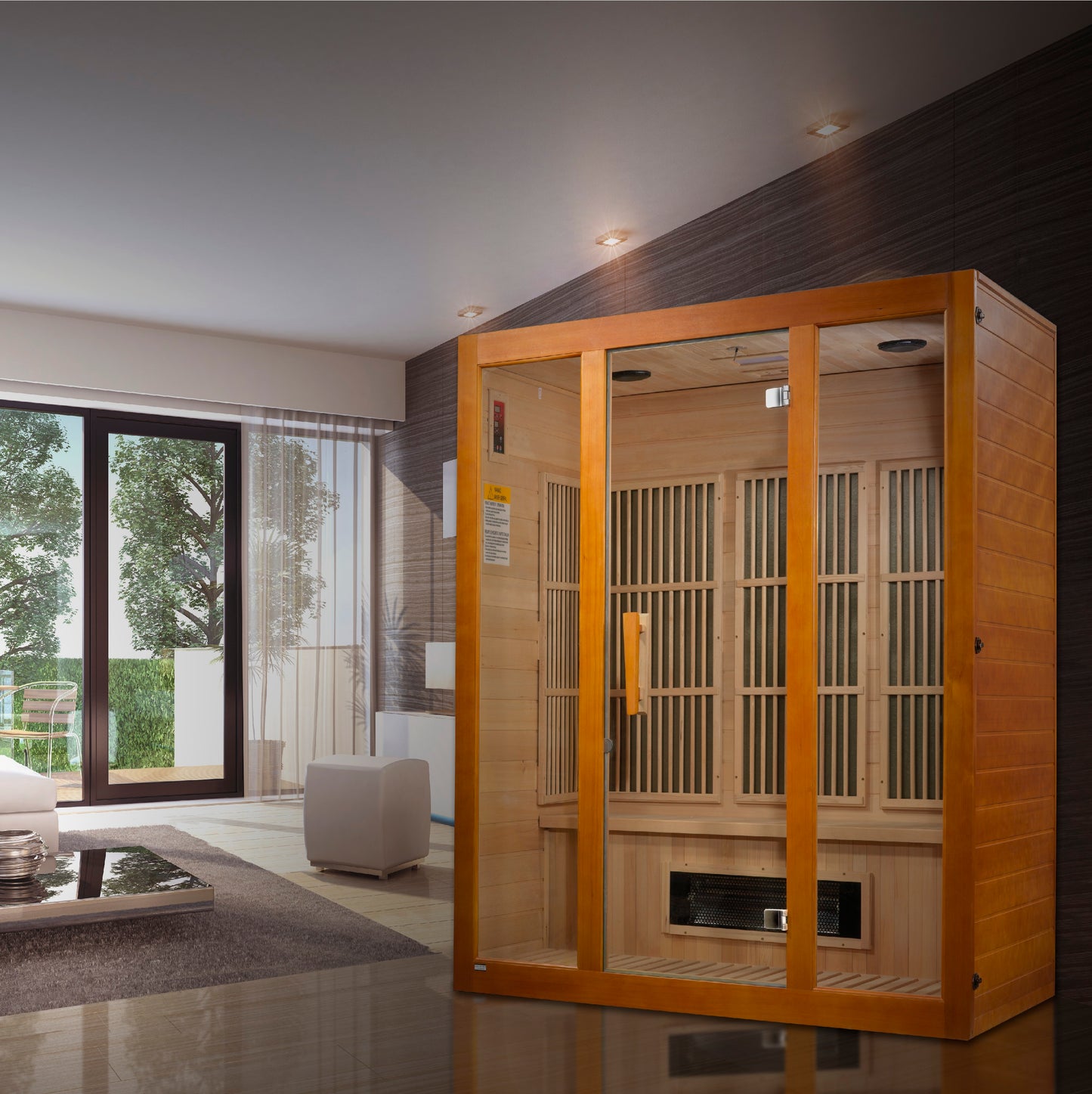 Maxxus 3-Person Low EMF FAR Infrared Sauna (MX-J306-02S)