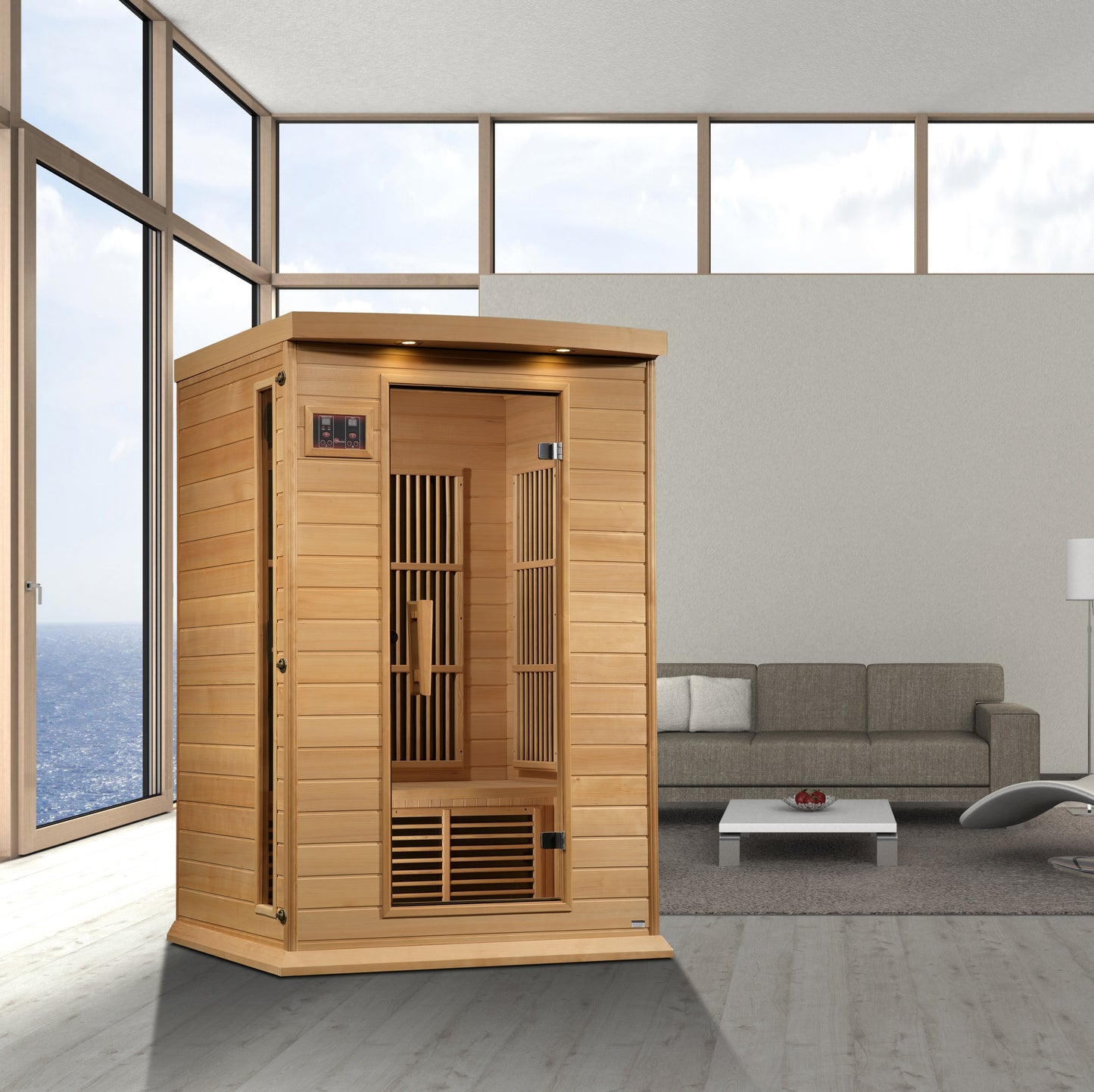 Maxxus 2-Person Near Zero EMF FAR Infrared Sauna (MX-K206-01-ZF)