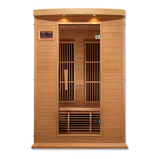 Maxxus 2-Person Low EMF FAR Infrared Sauna (MX-K206-01 Hemlock)