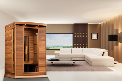 Maxxus 2-Person Near Zero EMF FAR Infrared Sauna (MX-K206-01 ZF CED)