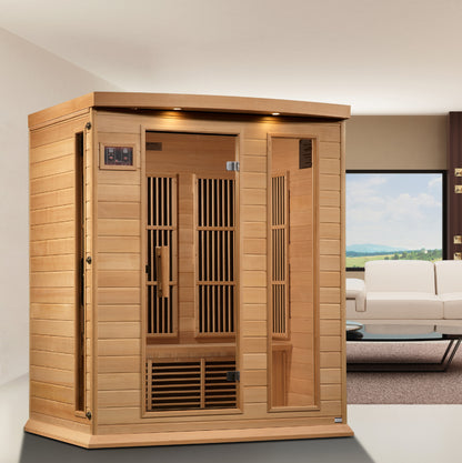 Maxxus 3-Person Near Zero EMF FAR Infrared Sauna (MX-K306-01-ZF)