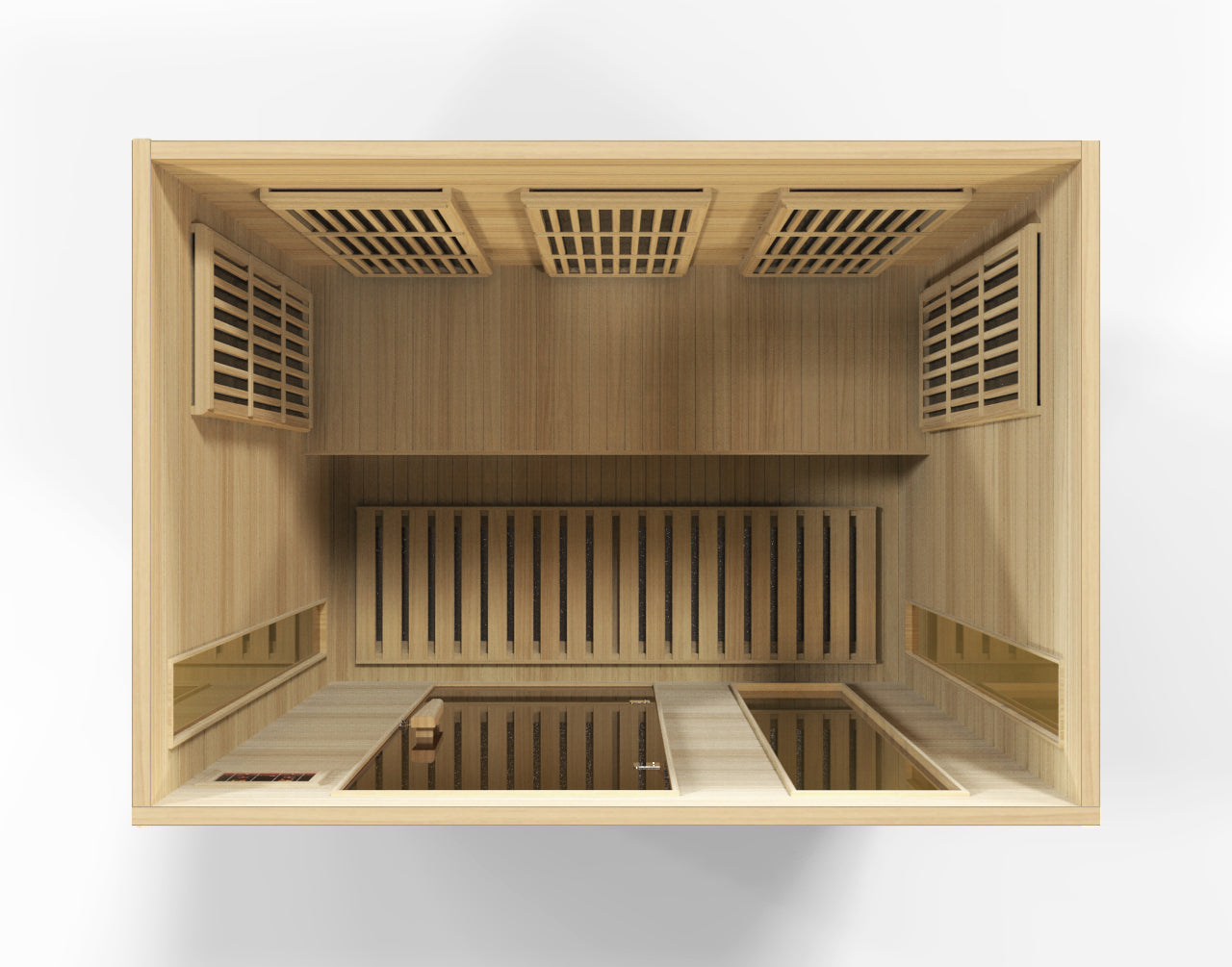 Maxxus 3-Person Low EMF FAR Infrared Sauna (MX-K306-01 Hemlock)