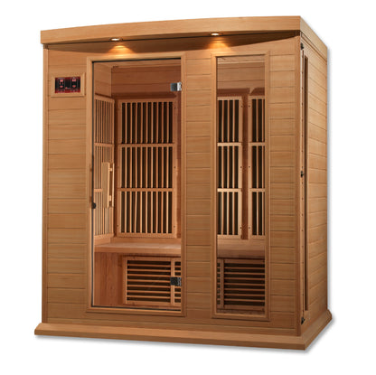 Maxxus 3-Person Low EMF FAR Infrared Sauna (MX-K306-01 Hemlock)