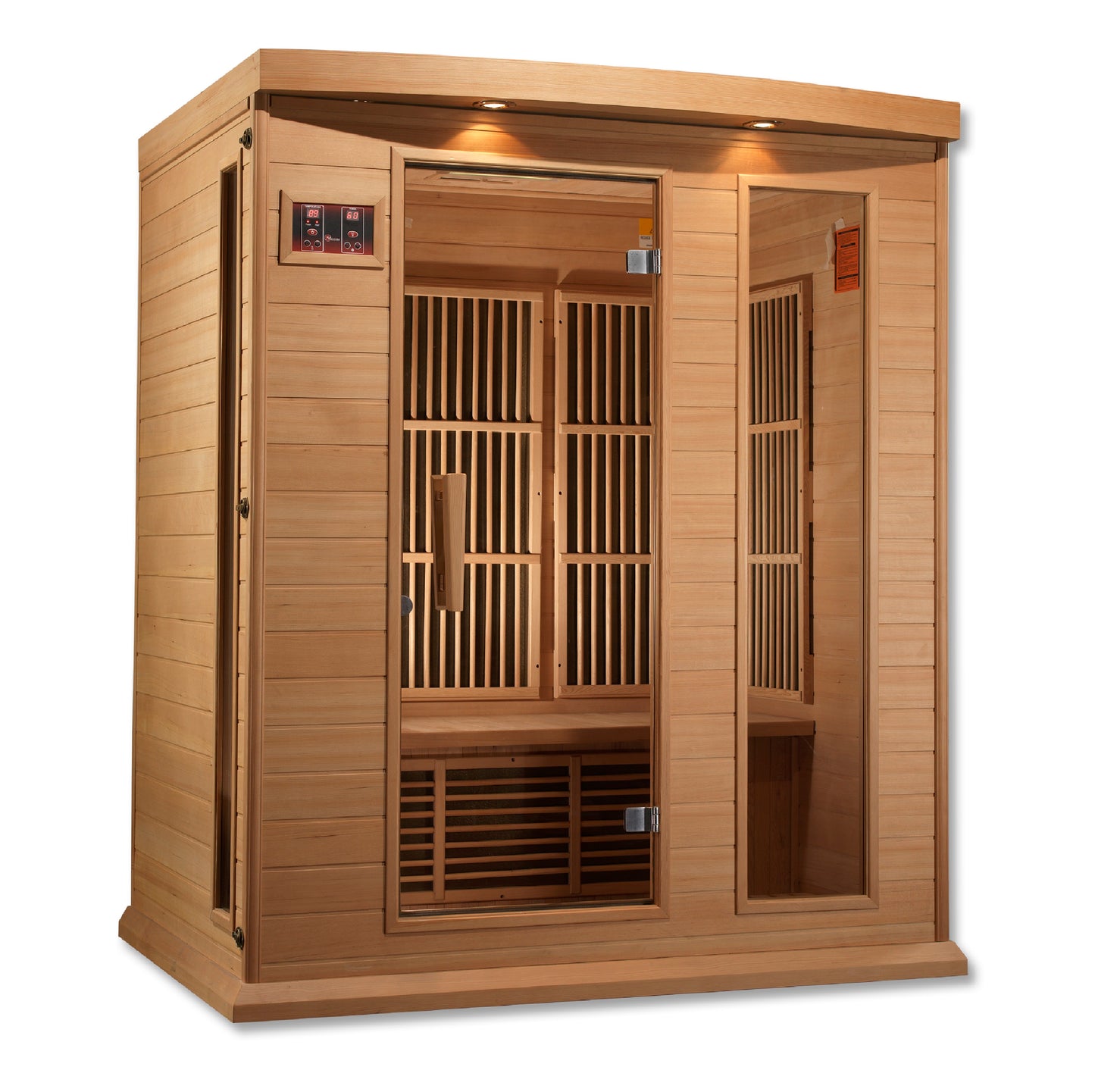 Maxxus 3-Person Low EMF FAR Infrared Sauna (MX-K306-01 Hemlock)
