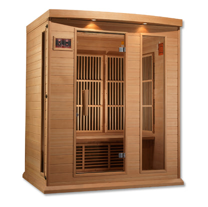 Maxxus 3-Person Low EMF FAR Infrared Sauna (MX-K306-01 Hemlock)