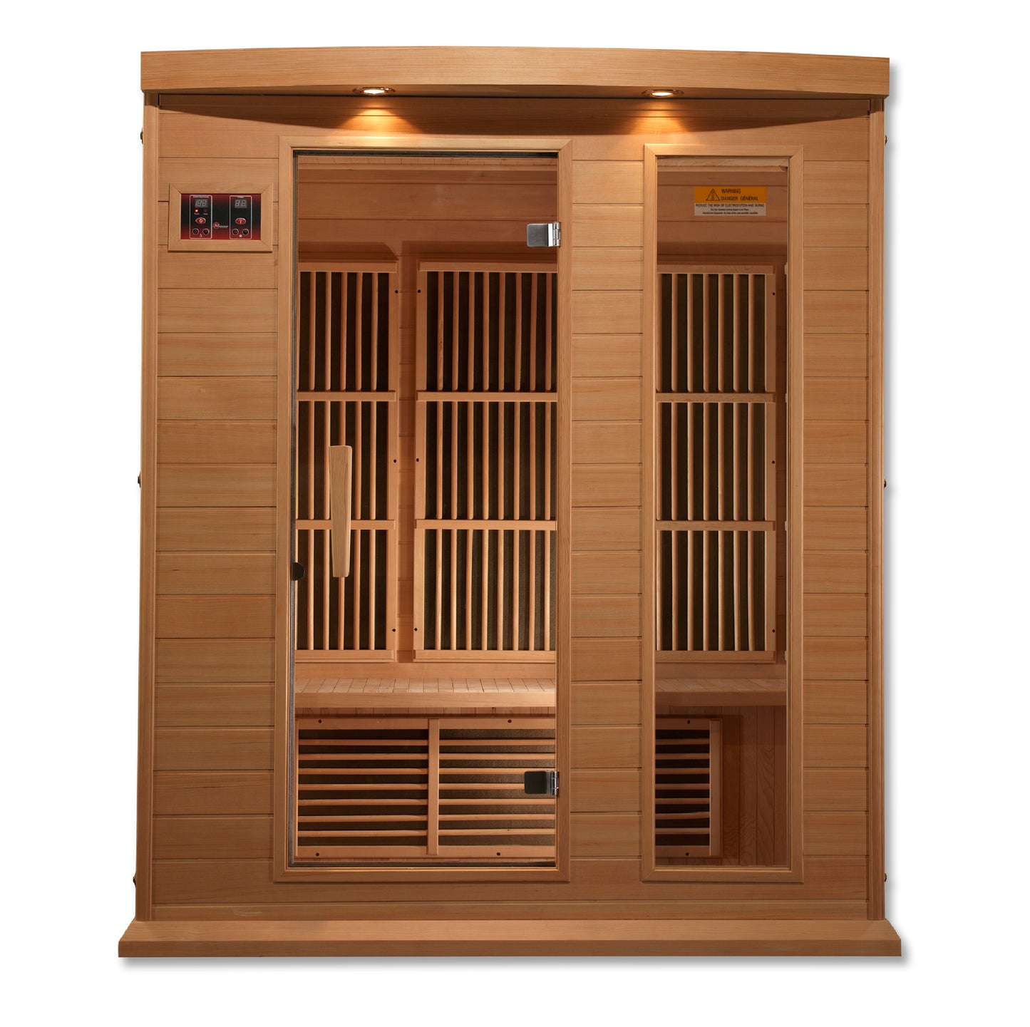 Maxxus 3-Person Low EMF FAR Infrared Sauna (MX-K306-01 Hemlock)