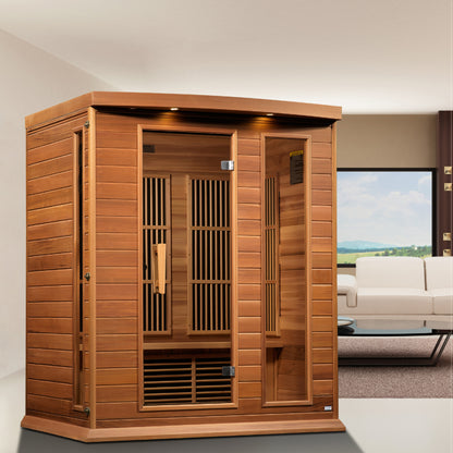 Maxxus 3-Person Low EMF FAR Infrared Sauna (MX-K306-01 CED)