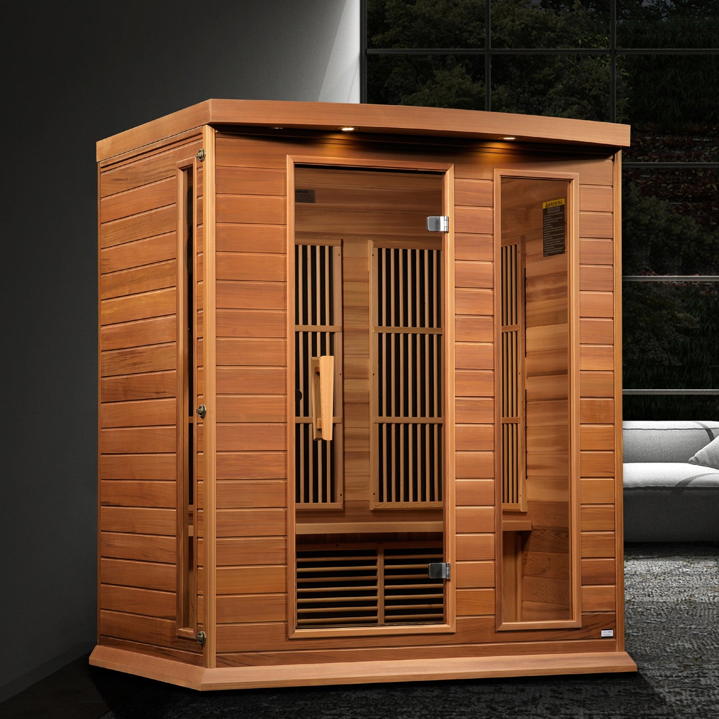 Maxxus 3-Person Near Zero EMF FAR Infrared Sauna (MX-K306-01-ZF CED)