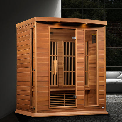 Maxxus 3-Person Near Zero EMF FAR Infrared Sauna (MX-K306-01-ZF CED)