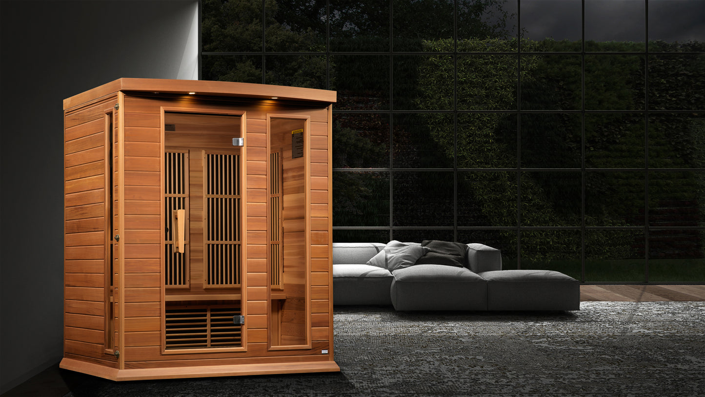 Maxxus 3-Person Near Zero EMF FAR Infrared Sauna (MX-K306-01-ZF CED)