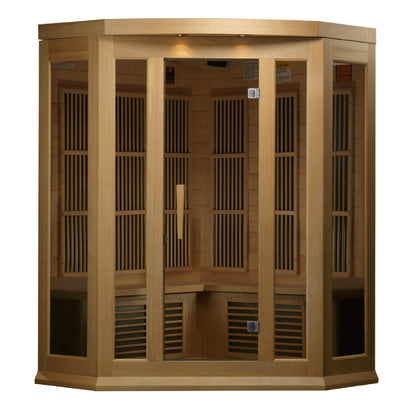 Maxxus 3-Person Corner Low EMF FAR Infrared Sauna (MX-K356-01)