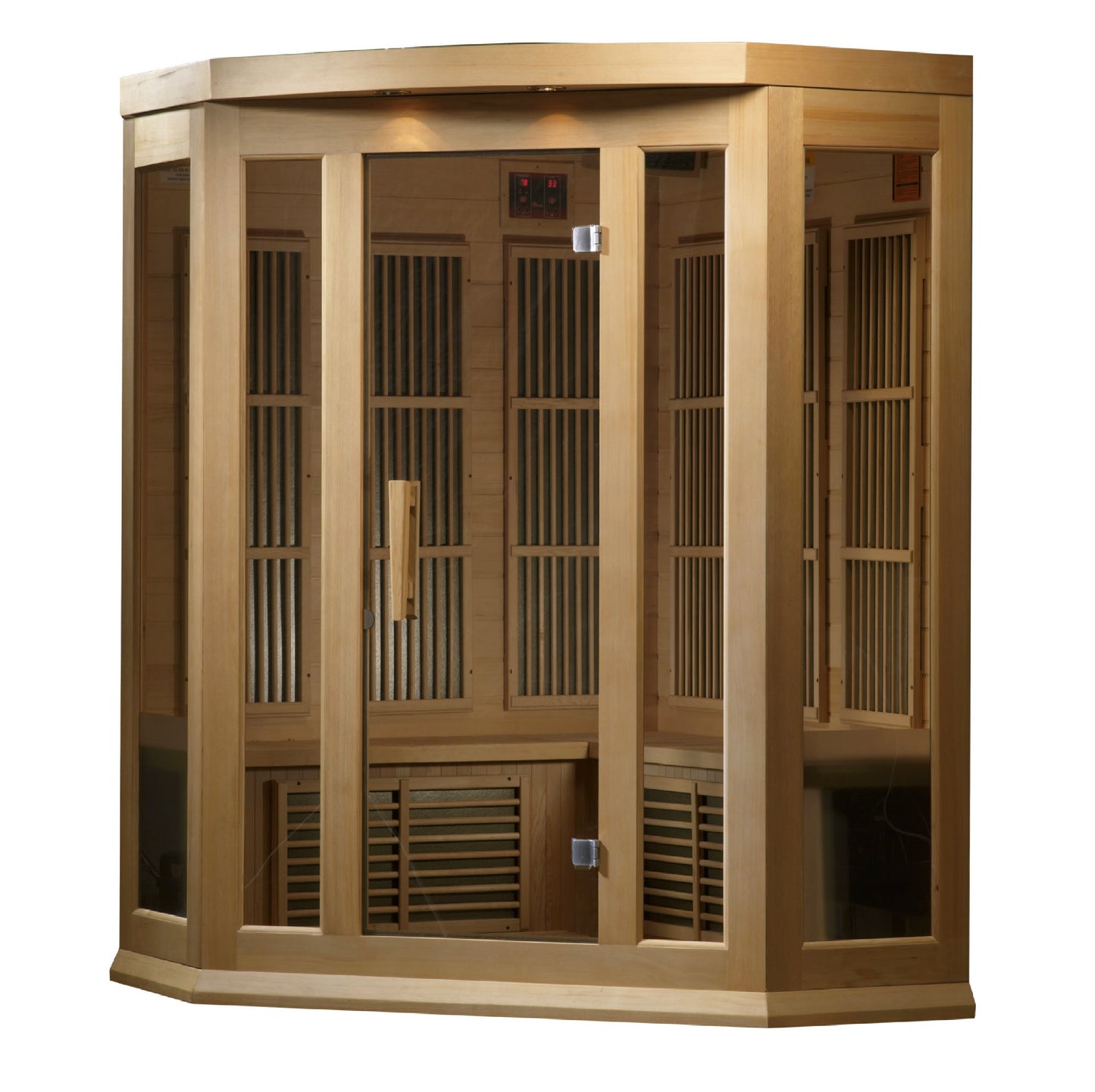 Maxxus 3-Person Corner Low EMF FAR Infrared Sauna (MX-K356-01)