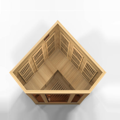 Maxxus 3-Person Corner Low EMF FAR Infrared Sauna (MX-K356-01)