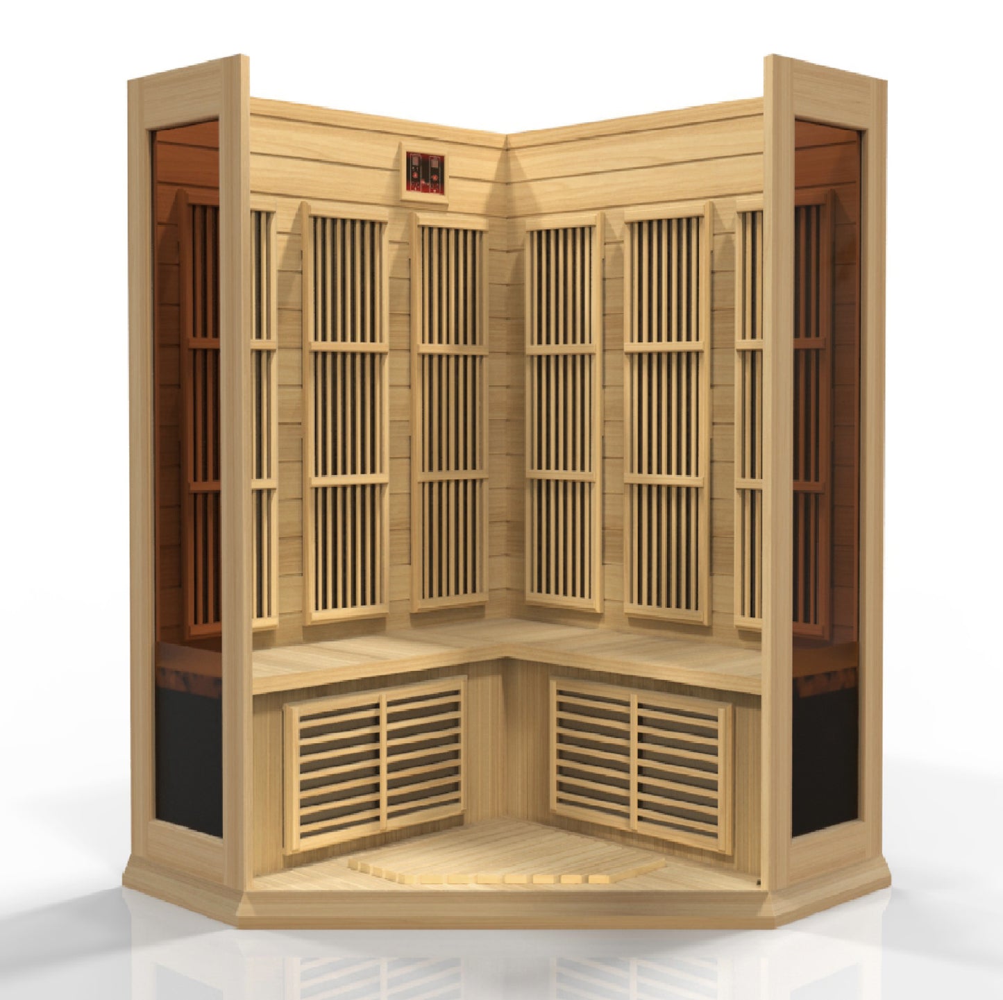 Maxxus 3-Person Corner Low EMF FAR Infrared Sauna (MX-K356-01)