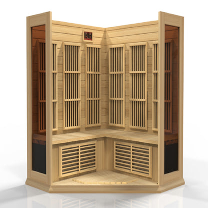 Maxxus 3-Person Corner Low EMF FAR Infrared Sauna (MX-K356-01)