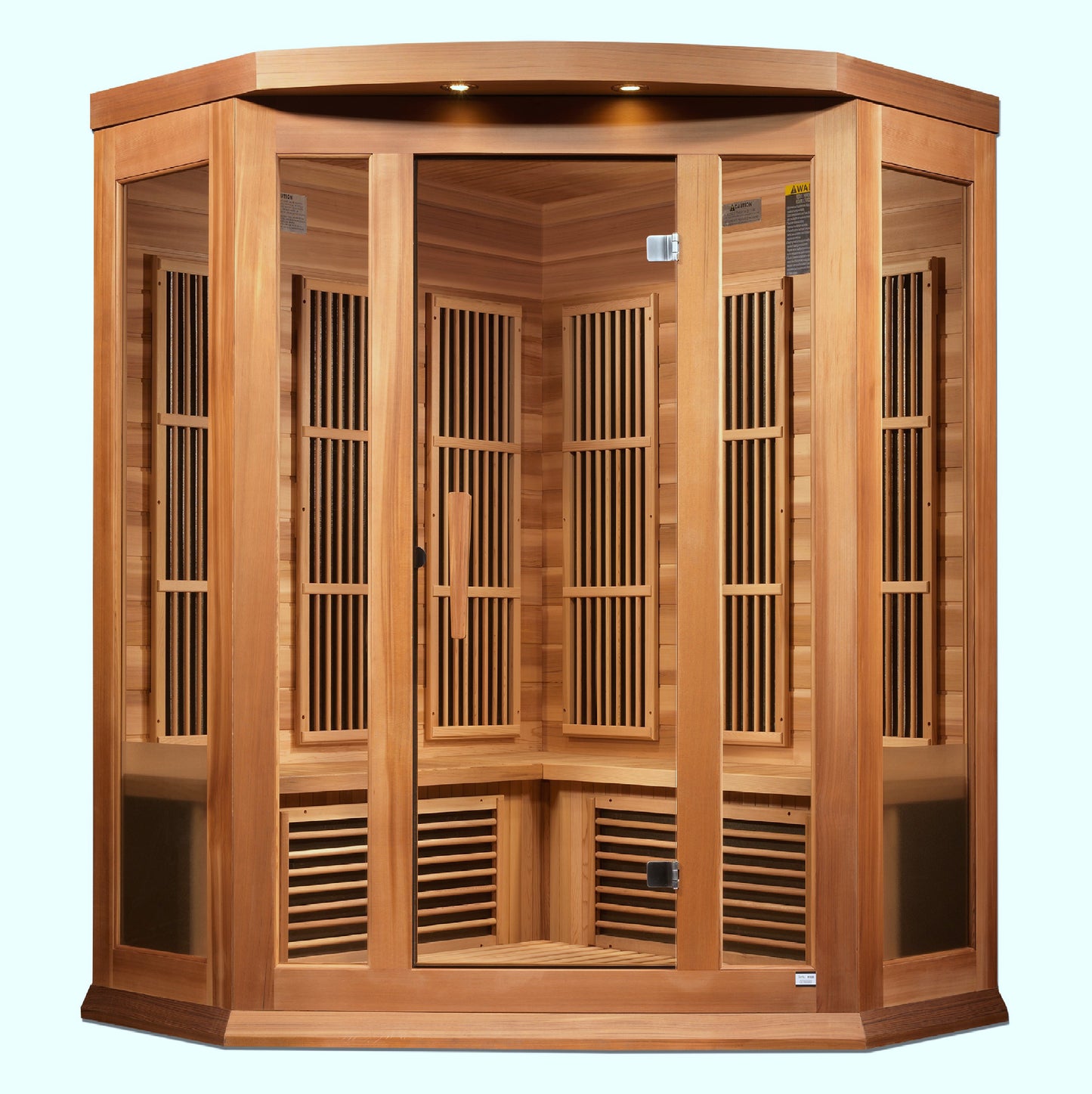 Maxxus 3-Person Corner Near Zero EMF FAR Infrared Sauna (MX-K356-01-ZF CED)