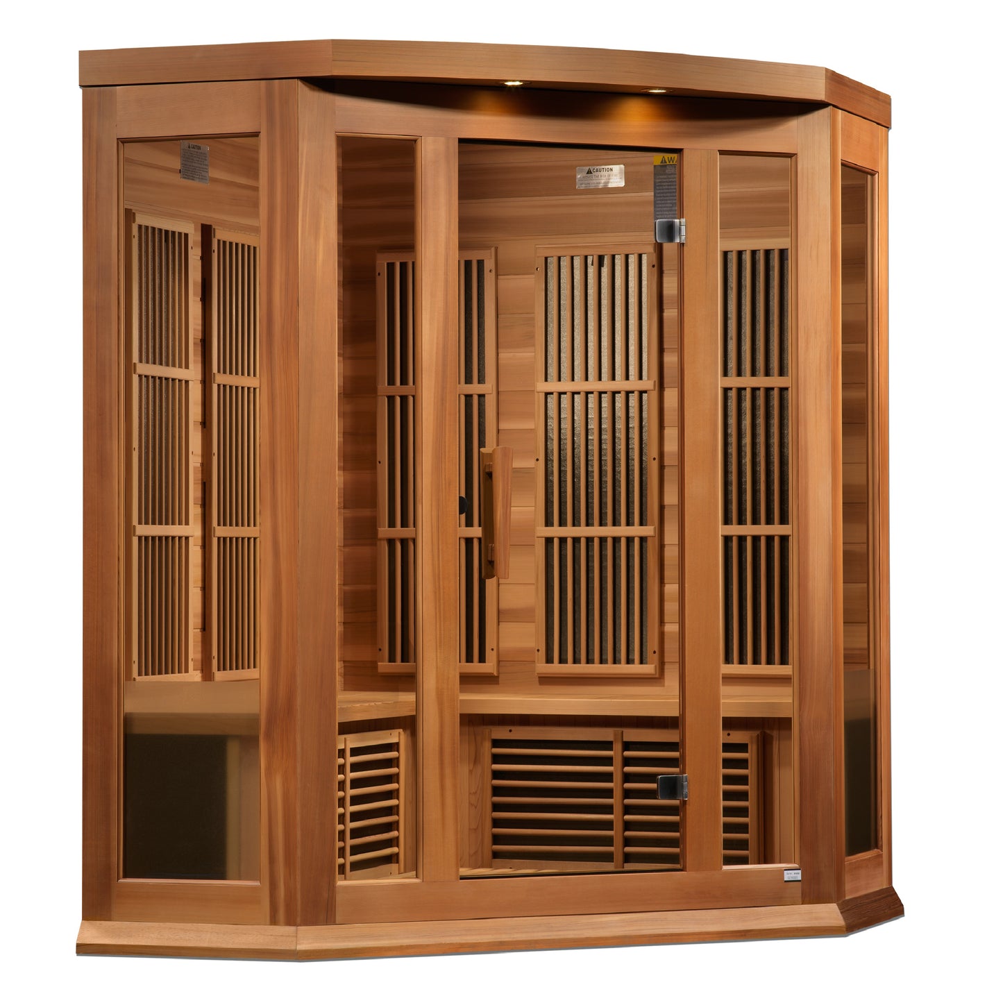 Maxxus 3-Person Corner Near Zero EMF FAR Infrared Sauna (MX-K356-01-ZF CED)