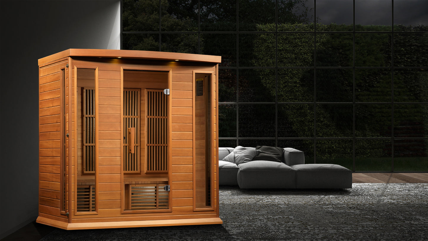 Maxxus 4-Person Near Zero EMF FAR Infrared Sauna (MX-K406-01-ZF CED)