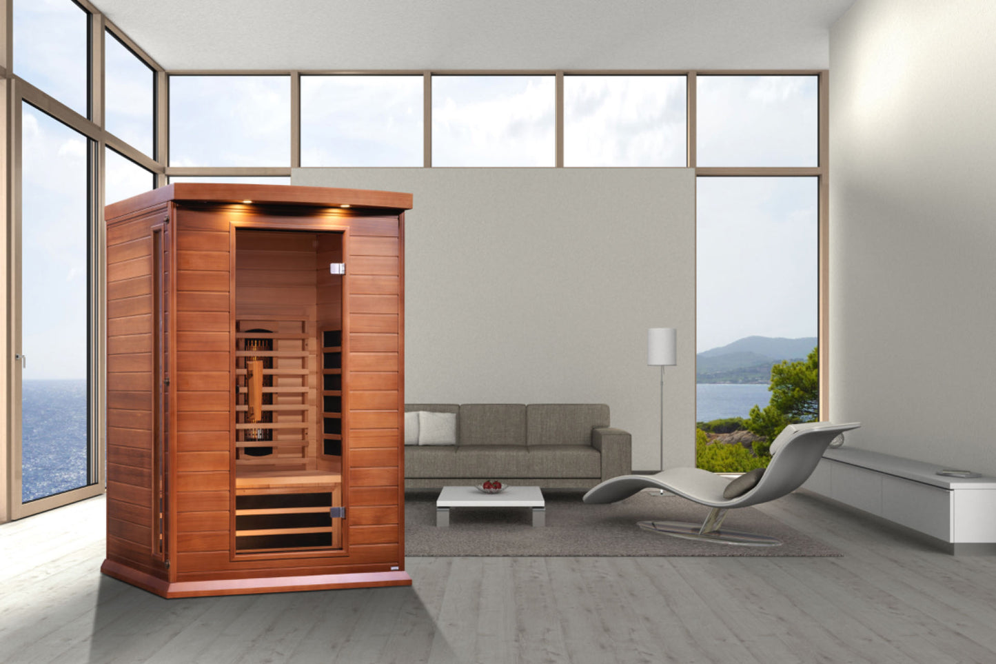 Maxxus 2-Person Full Spectrum Near Zero EMF FAR Infrared Sauna (MX-M206-01-FS CED)
