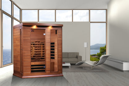Maxxus 3-Person Full Spectrum Near Zero EMF FAR Infrared Sauna  (MX-M306-01-FS CED)