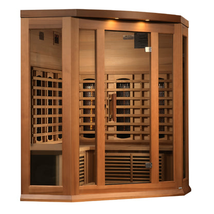 Maxxus 3-Person Corner Full Spectrum Near Zero EMF FAR Infrared Sauna (MX-M356-01-FS CED)